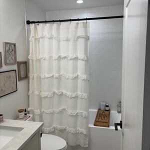 Loveshack fancy shower curtain
